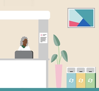 Patientenaufenthalt (Illustration)